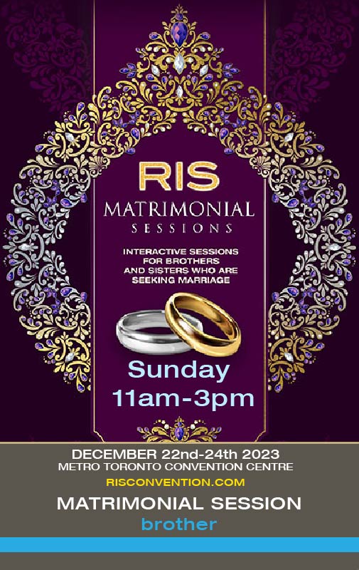 RIS 2023 Sunday 11AM-3PM Matrimonial - Brother