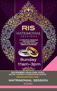 RIS 2023 Sunday 11AM-3PM Matrimonial - Sister