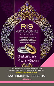 RIS 2023 Saturday 4PM-8PM Matrimonial - Sister